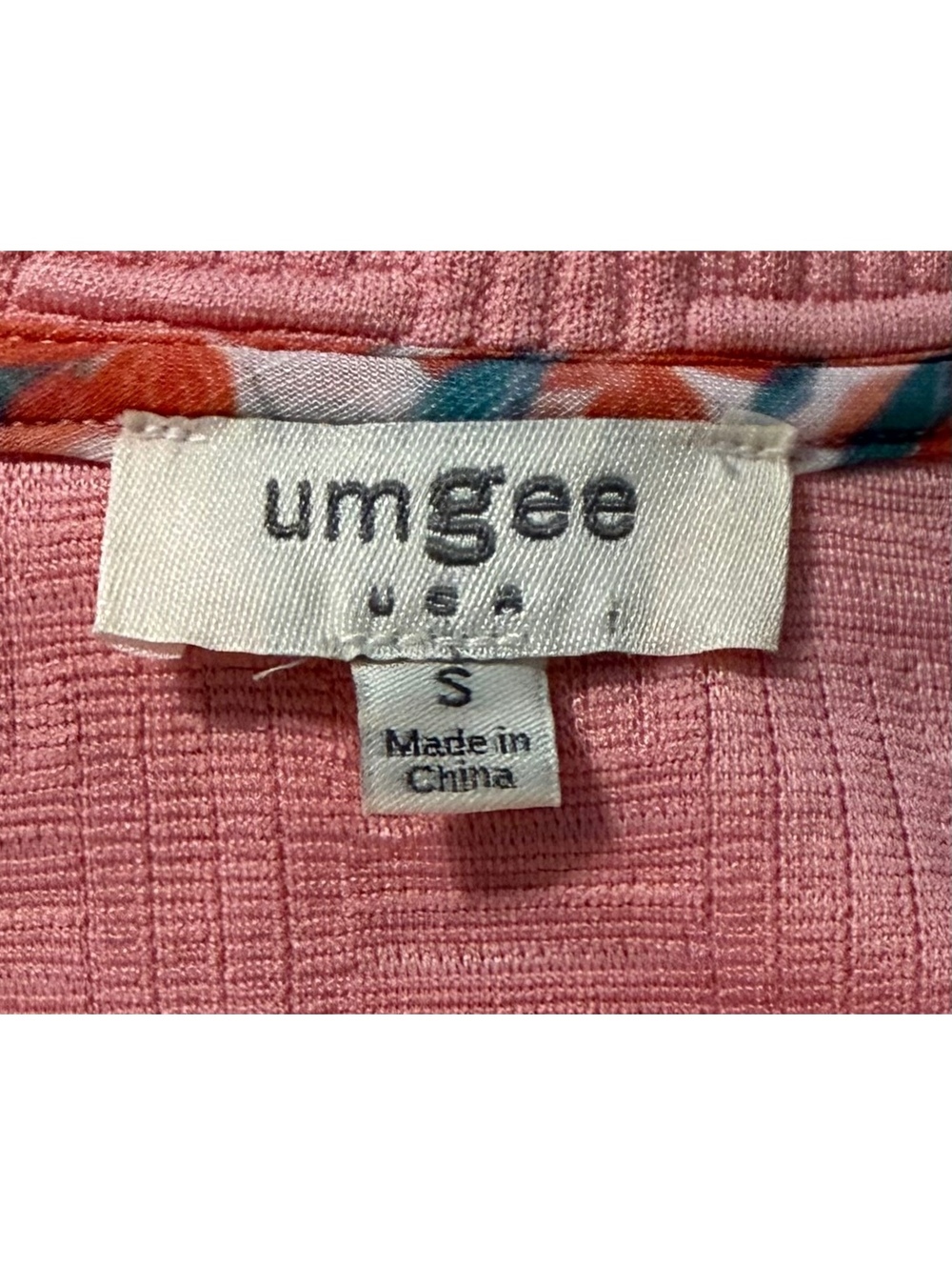 Umgee Oversized Pink Textured Puff Sleeve Knit Top Blouse - Size Small (EUC) - Picture 5 of 6